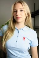 Ami haljina / Light Blue / Red Logo