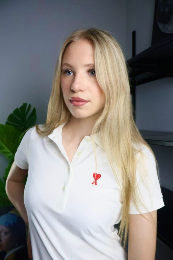 Ami haljina / White / Red Logo - Slika 3