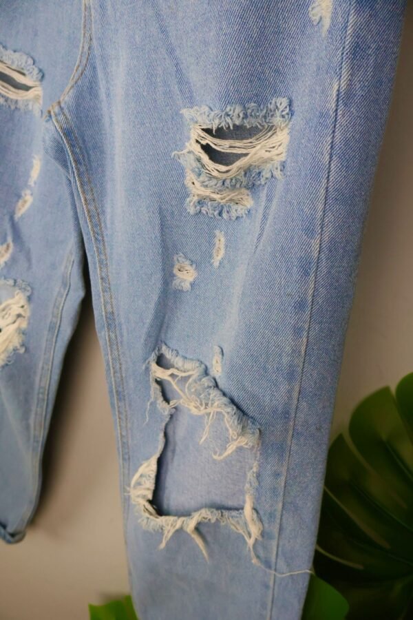Denim hlače / Poderane / Light Blue - Slika 4