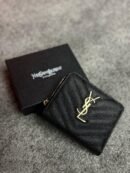 SAINT LAURENT – Cassandre matelassé compact wallet