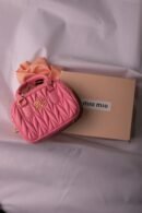 Arcadie leather handbag Miu Miu Pink