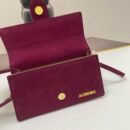 Jacquemus suede Class all-in-one shoulder crossbody bag red
