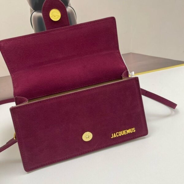 Jacquemus suede Class all-in-one shoulder crossbody bag red