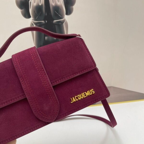 Jacquemus suede Class all-in-one shoulder crossbody bag red