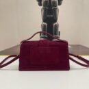 Jacquemus suede Class all-in-one shoulder crossbody bag red