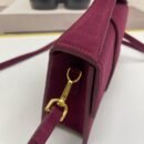 Jacquemus suede Class all-in-one shoulder crossbody bag red
