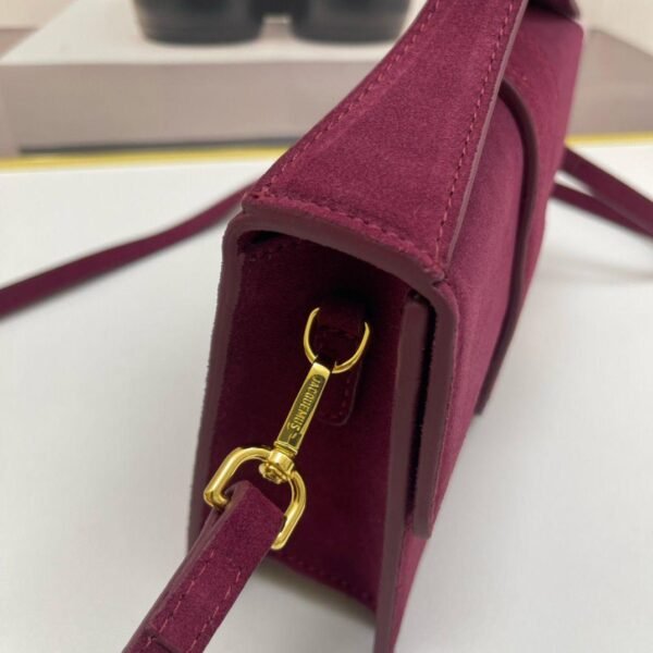 Jacquemus suede Class all-in-one shoulder crossbody bag red