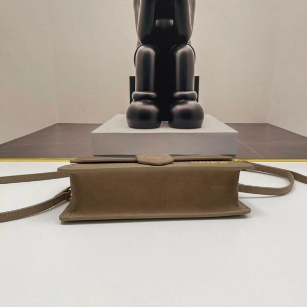 Jacquemus Le Grand Bambino Nubuck Crossbody Flap Bag