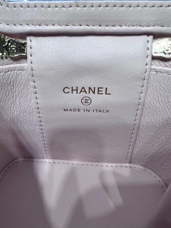 Chanel Mini Top Handle Vanity With Chain Light Pink Lambskin Gold Hard - Slika 3