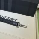 Burberry Edin Check E-canvas Pouch In Charcoal