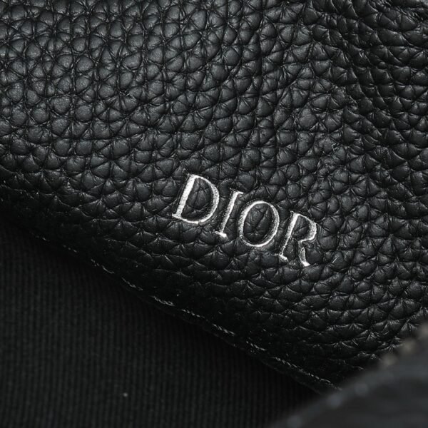 Christian Dior A5 Triangle Pouch D Gravity Leather Black - Slika 6