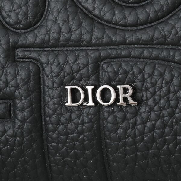 Christian Dior A5 Triangle Pouch D Gravity Leather Black - Slika 7