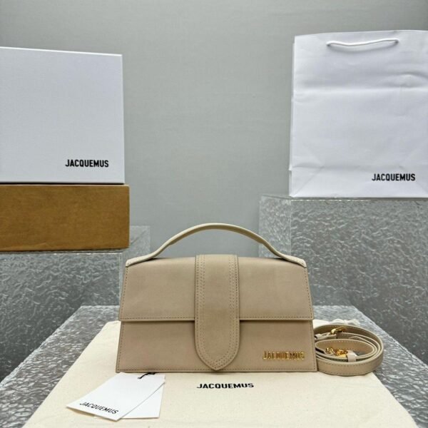 Jacquemus Soft Amber Leather Le Grand Bambino Structured Shoulder Bag - Slika 8
