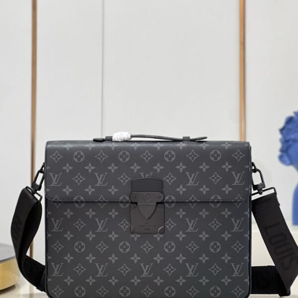 Louis Vuitton black white logo bag