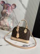 Louis Vuitton beige brown leather bag