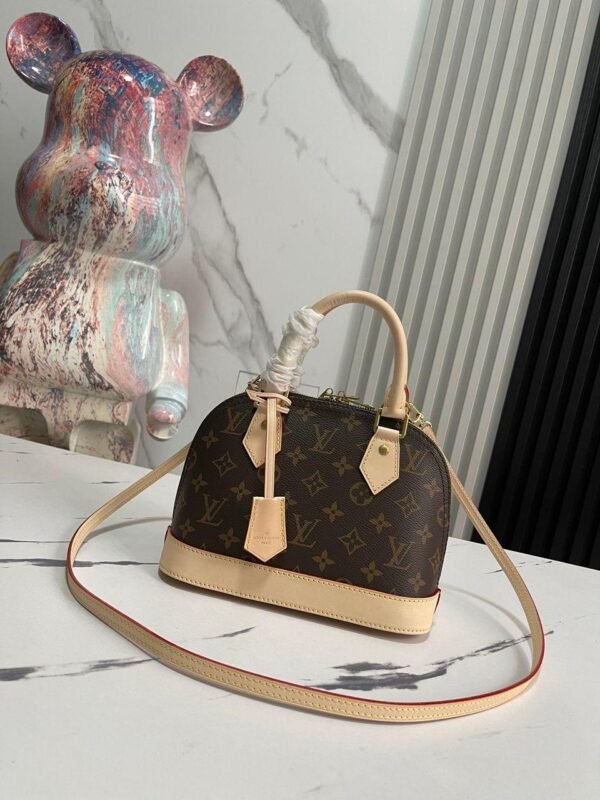 Louis Vuitton beige brown leather bag - Slika 3