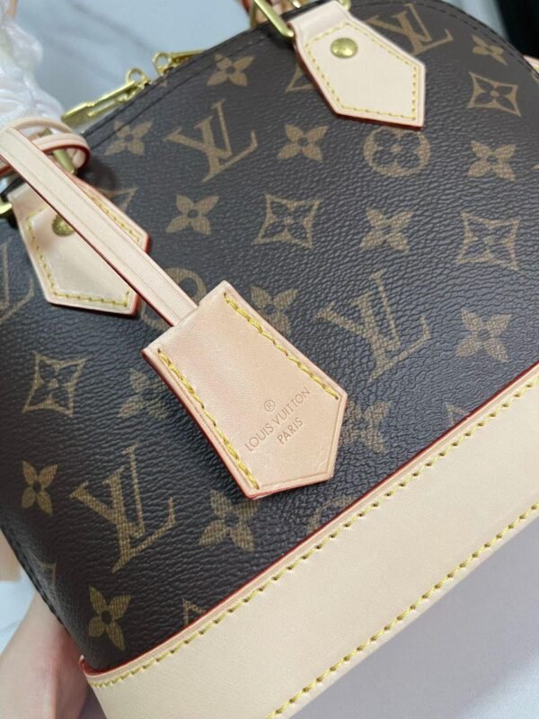 Louis Vuitton beige brown leather bag - Slika 4