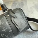Louis Vuitton black grey leather bag