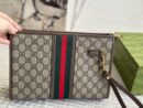 Gucci ophidia large gg supreme pouch clutch
