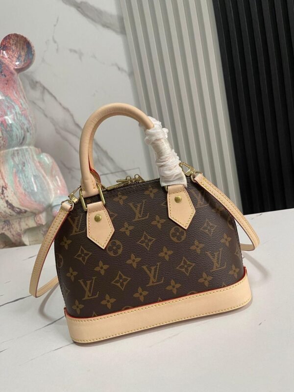 Louis Vuitton beige brown leather bag - Slika 8