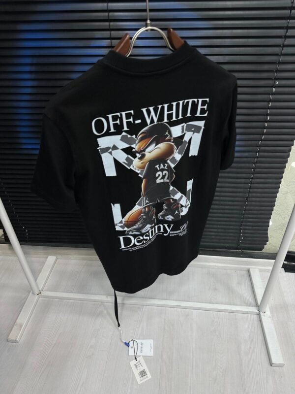 Majica Off-White kratki rukav crna Destiny - Slika 2
