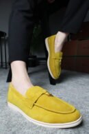 Loro Piana Summer Charms Walk Loafer Yellow