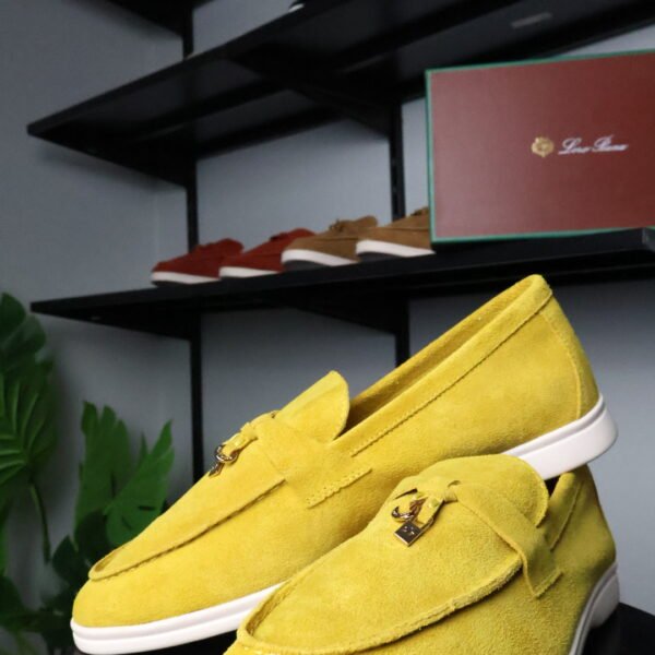 Loro Piana Summer Charms Walk Loafer Yellow