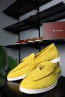 Loro Piana Summer Charms Walk Loafer Yellow