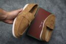 Loro Piana Summer Charms Walk Loafer Brown
