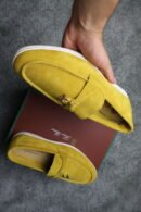 Loro Piana Summer Charms Walk Loafer Yellow