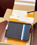 LOUIS VUITTON Pochette Voyage MM Graphite Damier