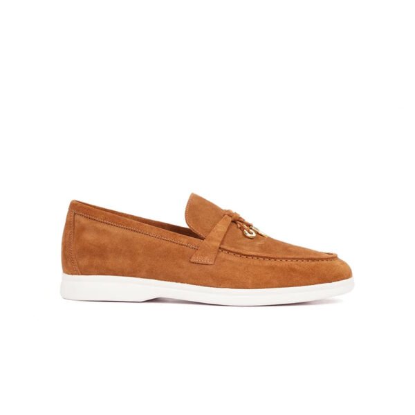Loro Piana Summer Charms Walk Loafer Brown