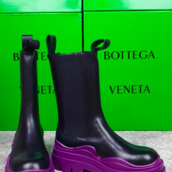 Bottega Veneta Tier Ankle boots Black/Purple