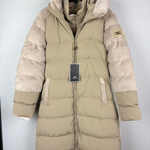 Elisabetta Franchi Beige Down Jakna