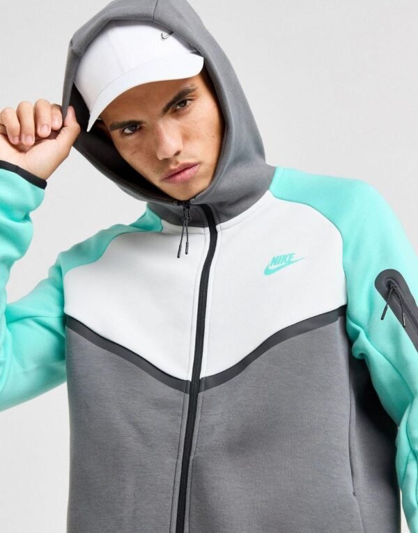 Komplet Nike Tech Fleece "Grey/Turquoise" - Slika 4