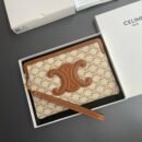 Celine Triomphe Clutch Beige