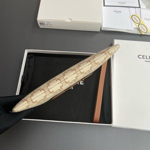 Celine Triomphe Clutch Beige