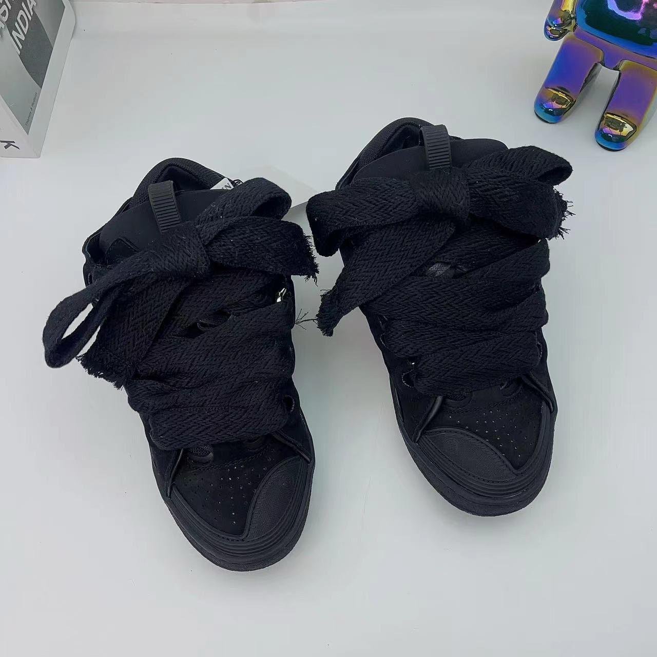 Lanvin Curb lace-up sneakers Black - Slika 4
