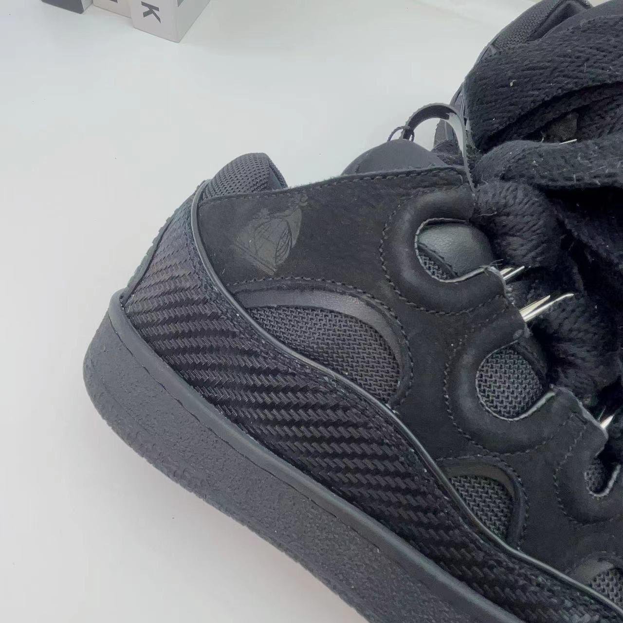 Lanvin Curb lace-up sneakers Black - Slika 5