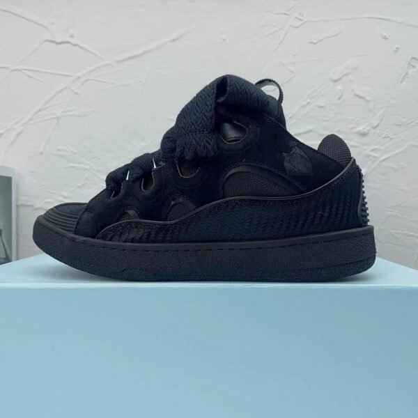 Lanvin Curb lace-up sneakers Black - Slika 6