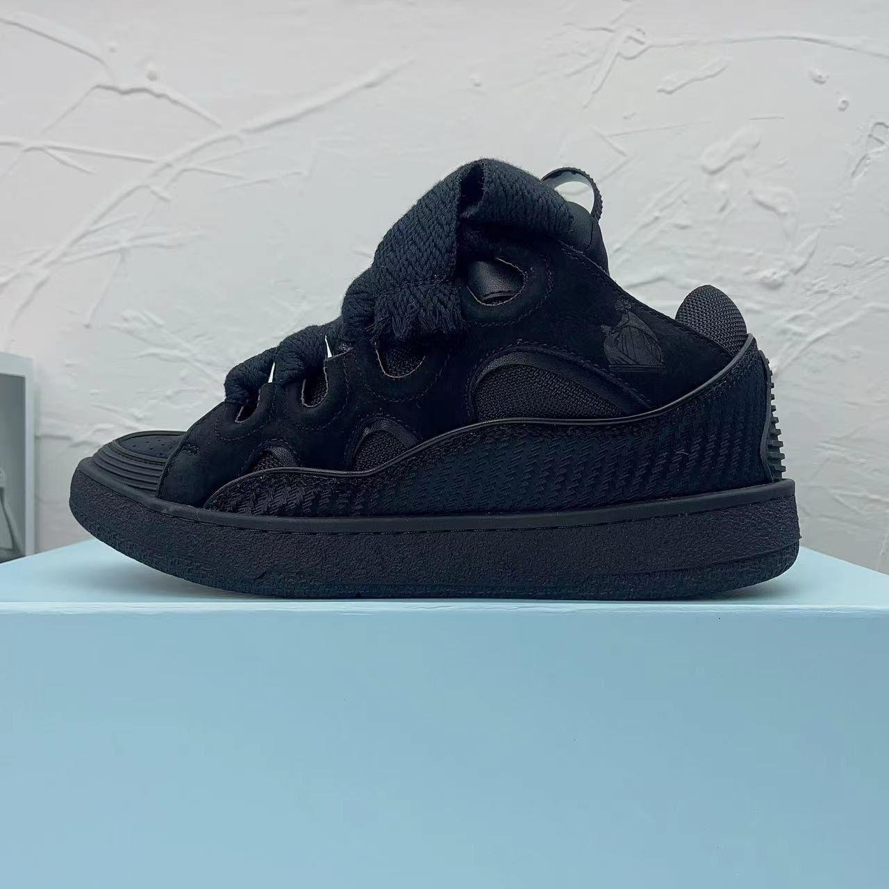 Lanvin Curb lace-up sneakers Black - Slika 6