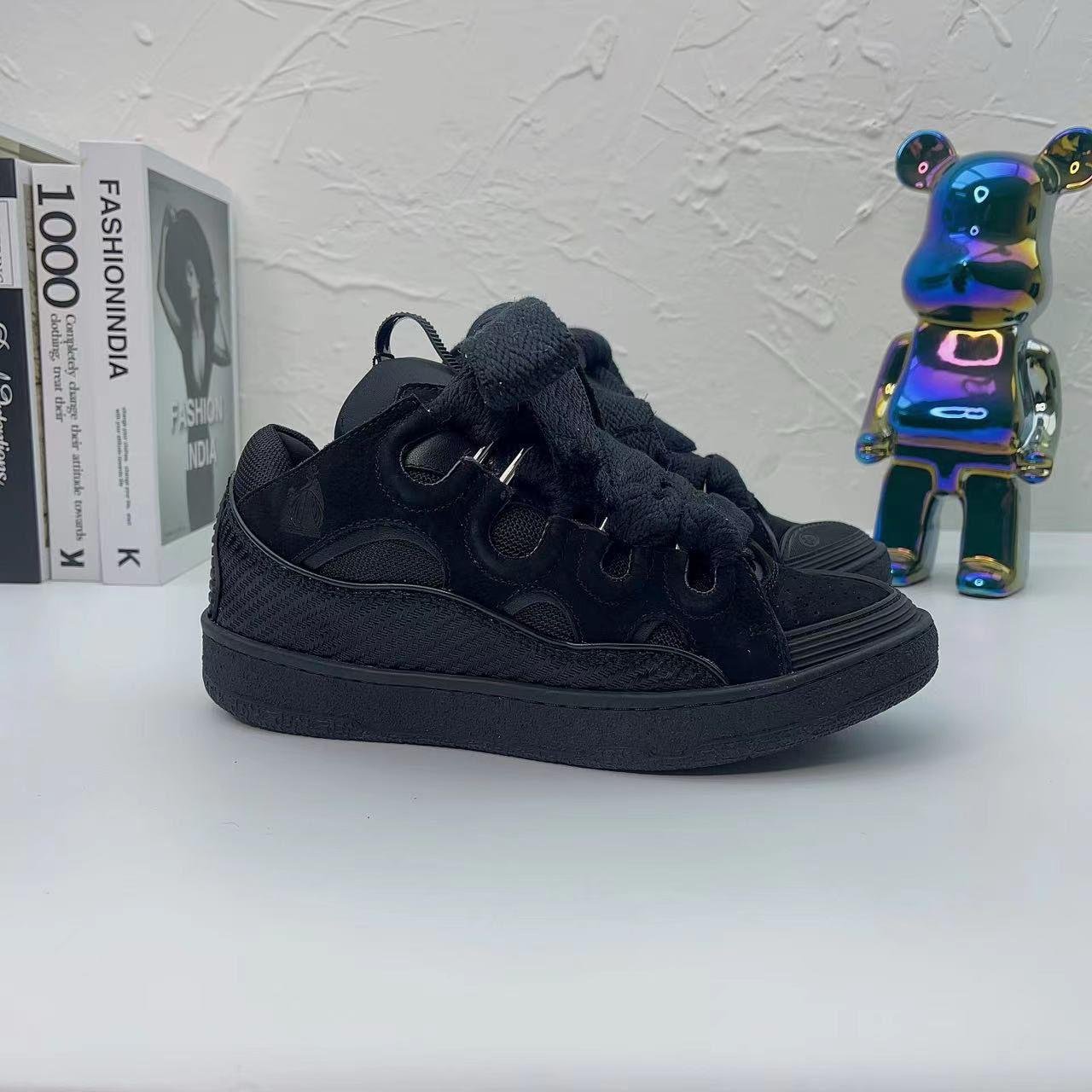 Lanvin Curb lace-up sneakers Black - Slika 9