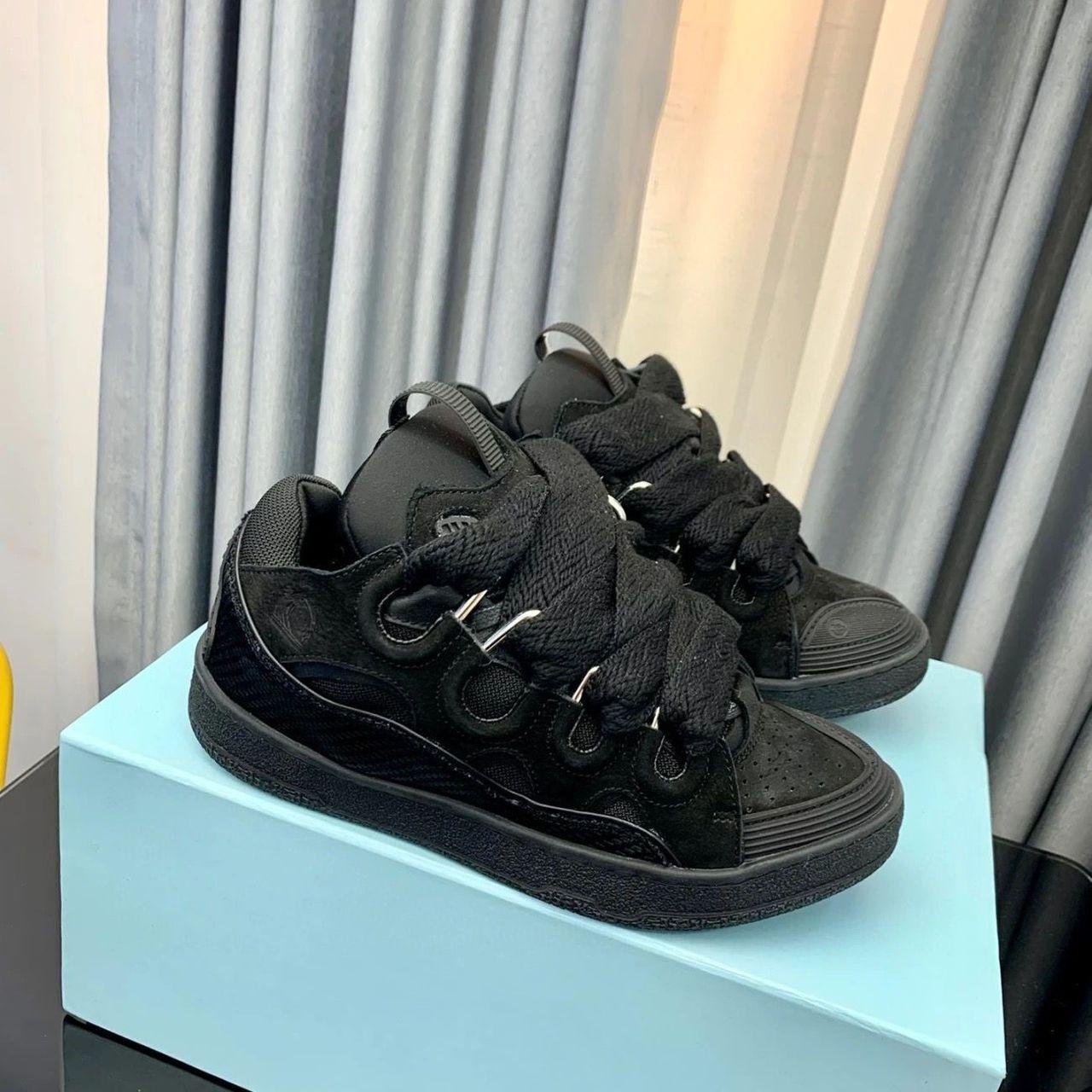 Lanvin Curb lace-up sneakers Black - Slika 10