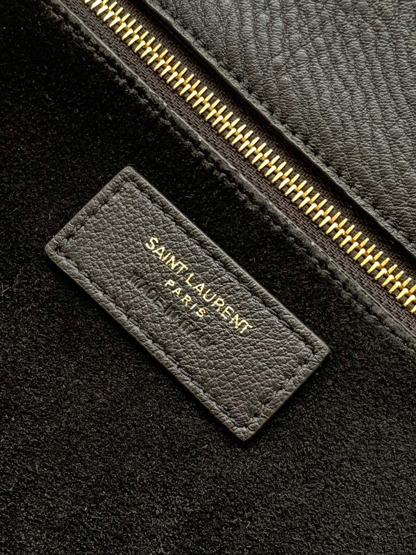 Yves Saint Laurent Black Shopper Tote Bag - Slika 4