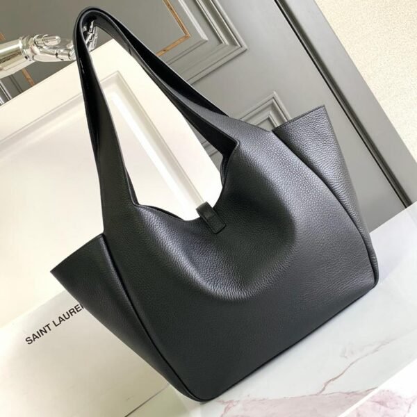 Yves Saint Laurent Black Shopper Tote Bag
