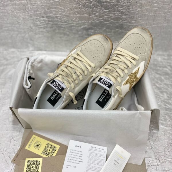 Golden Goose White / Gold / Black Glitter