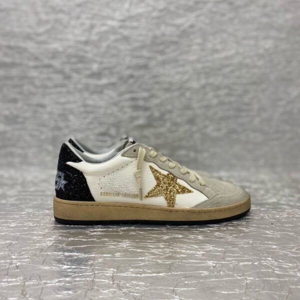 Golden Goose White / Gold / Black Glitter