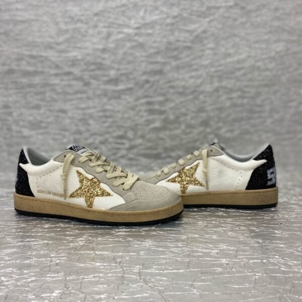 Golden Goose White / Gold / Black Glitter