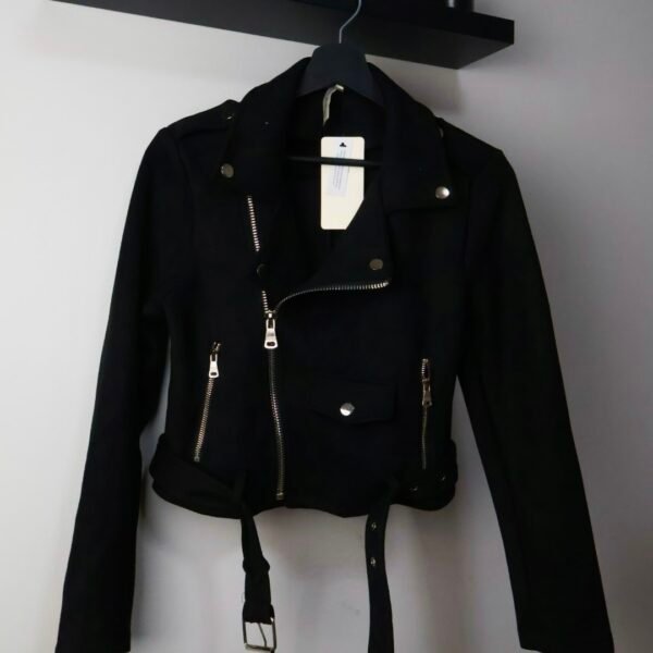 C'est Monique biker jakna Suedette Black