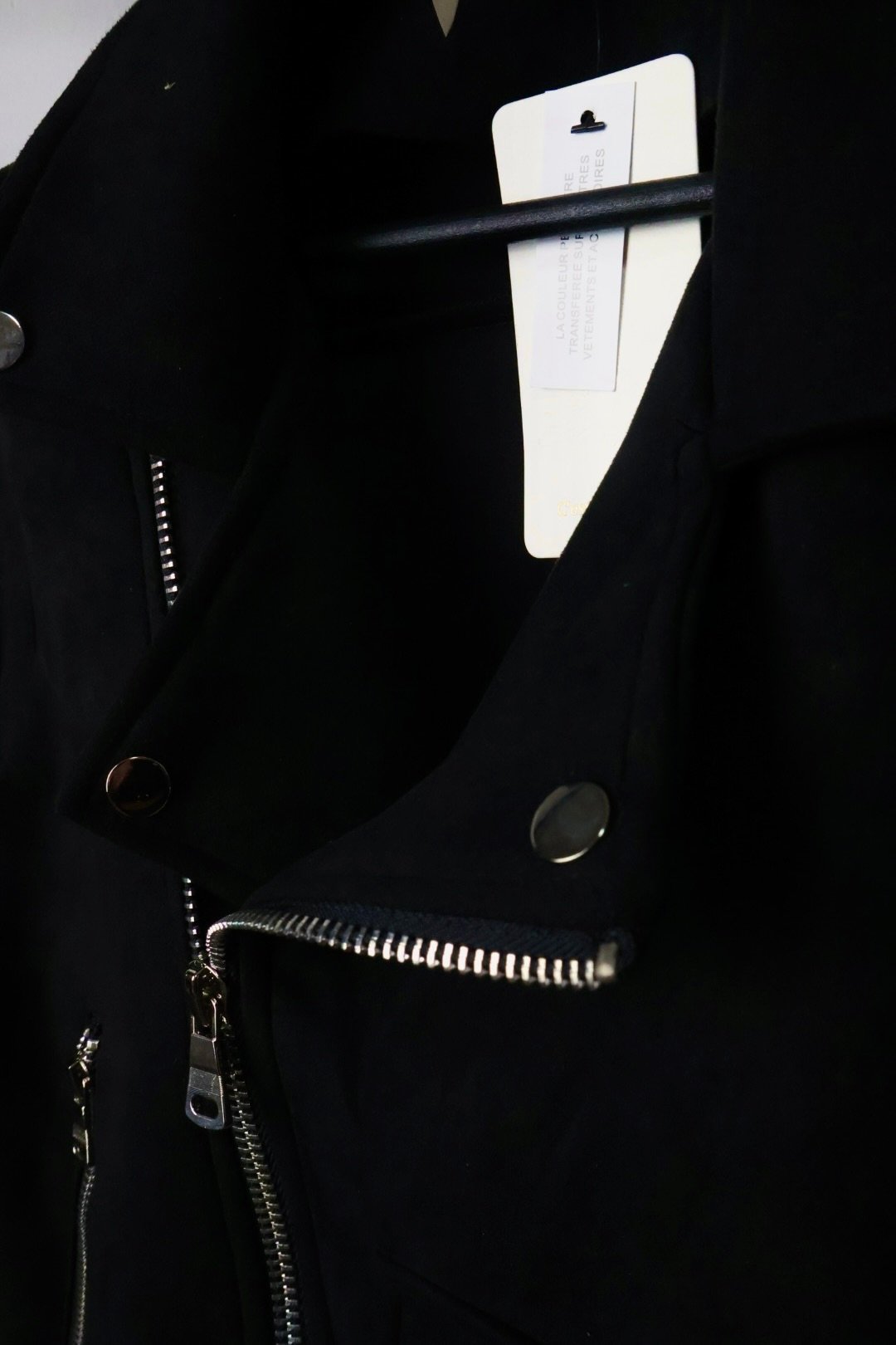 C'est Monique biker jakna Suedette Black - Slika 3